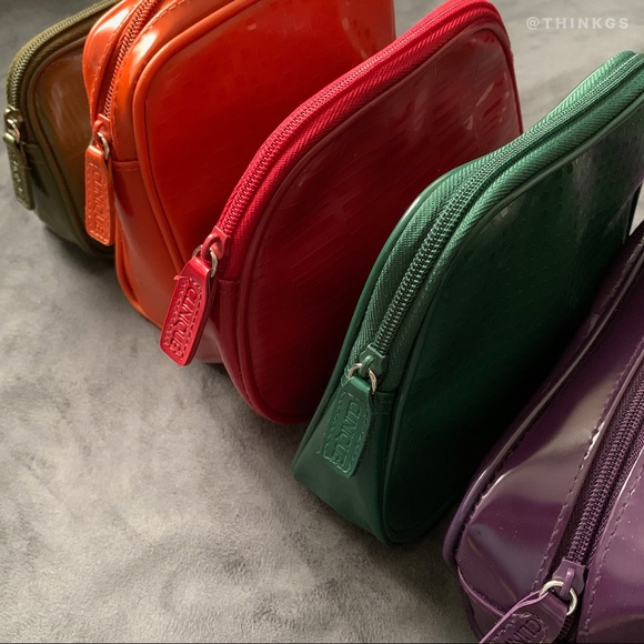 LOT of 5 Clinique Multicolor Cosmetic Bag Set - Picture 3 of 5